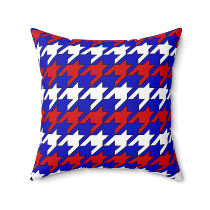 Slovenia Retro Houndstooth Cushion Pillow
