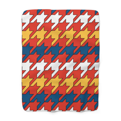 Kiribati Retro Houndstooth Blanket Throw