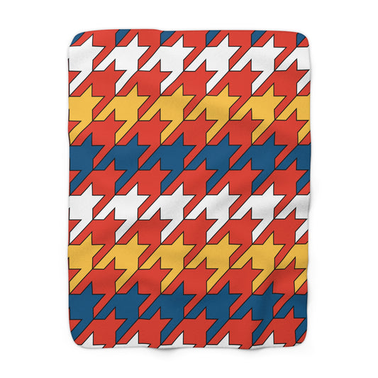 Kiribati Retro Houndstooth Blanket Throw