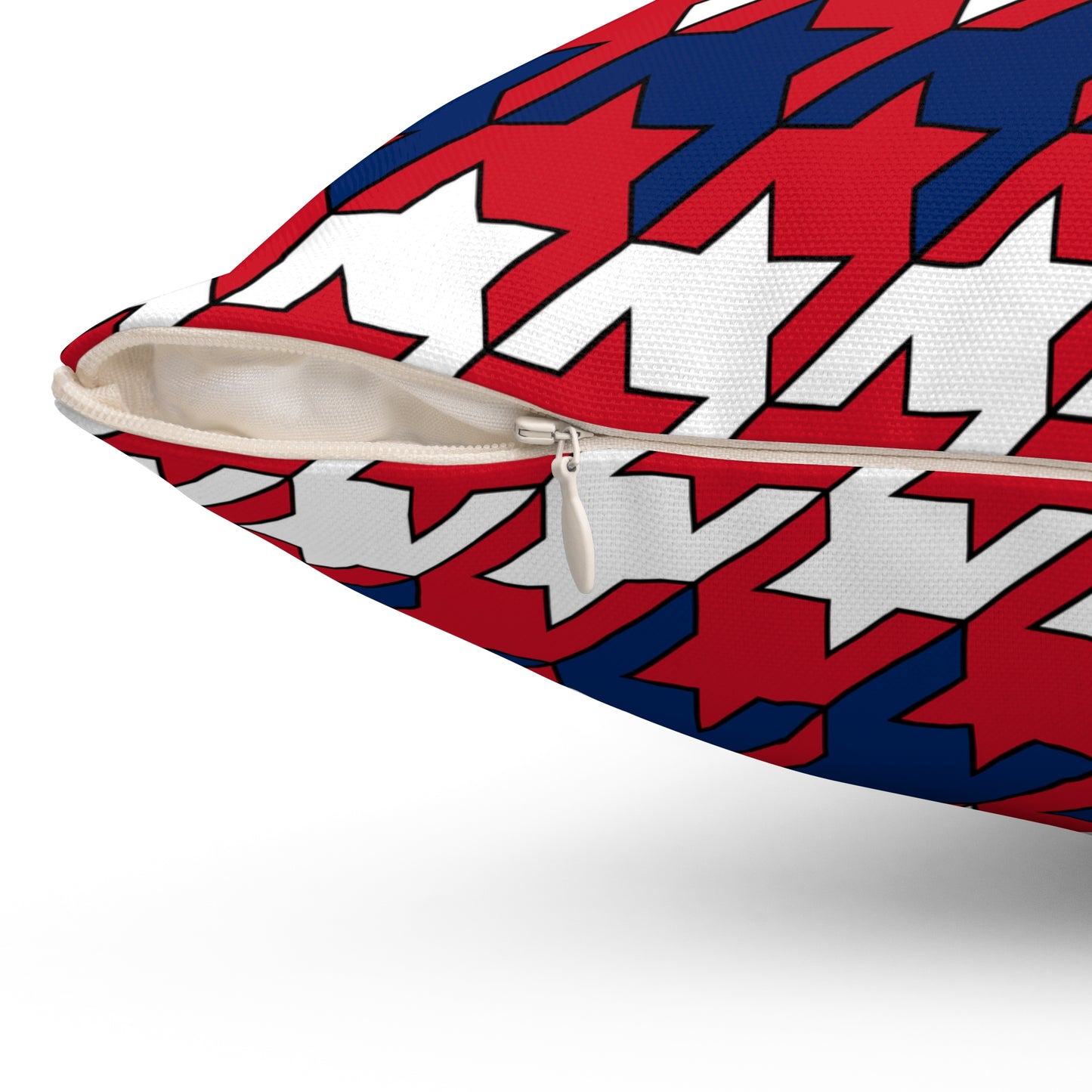 Lao Peoples Democratic Republic Retro Houndstooth Cushion Pillow
