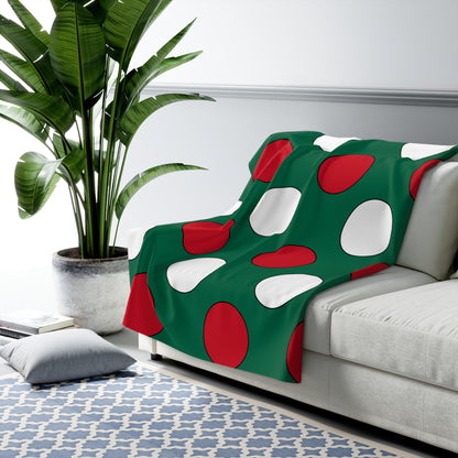 Mexico Retro Polka Dots Blanket Throw