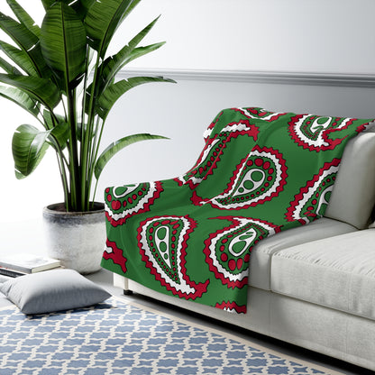 Suriname Retro Paisley Blanket Throw