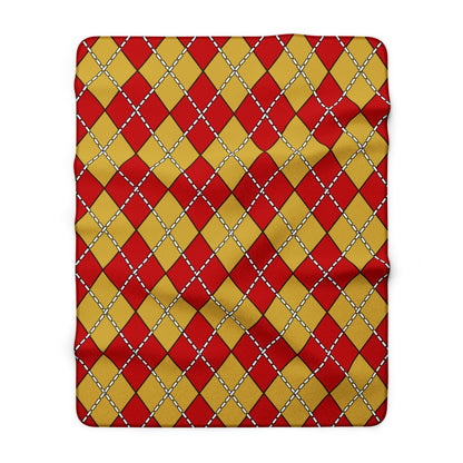 Montenegro Retro Argyle Blanket Throw