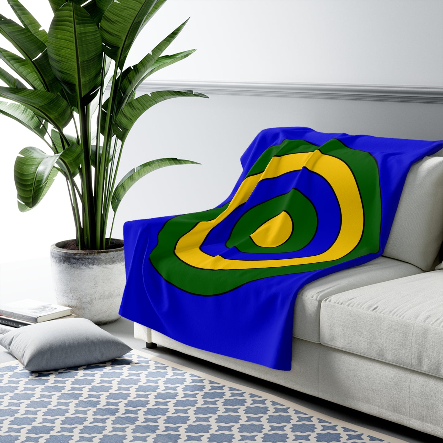 Solomon Islands Retro Target Blanket Throw