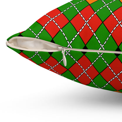 Zambia Retro Argyle Cushion Pillow