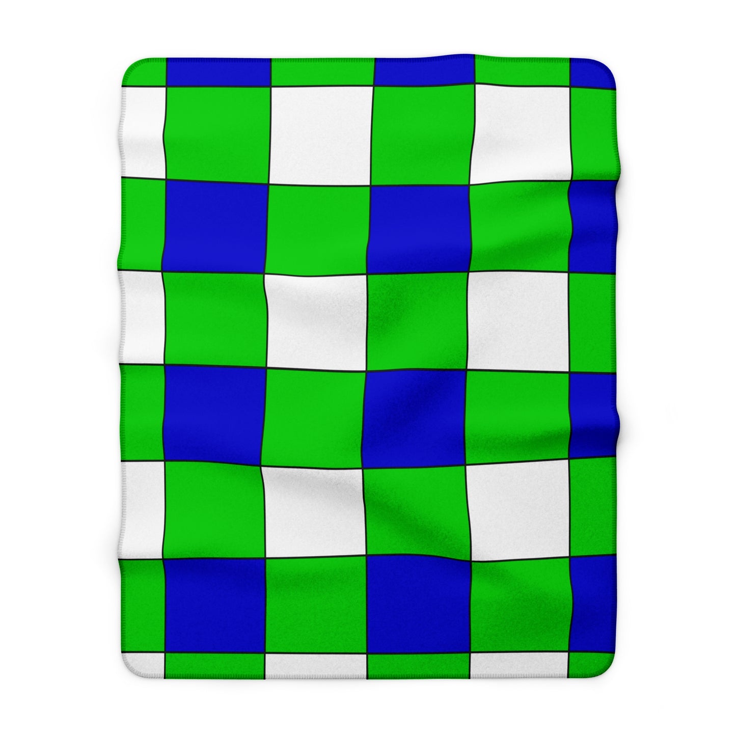 Sierra Leone Retro Check Blanket Throw