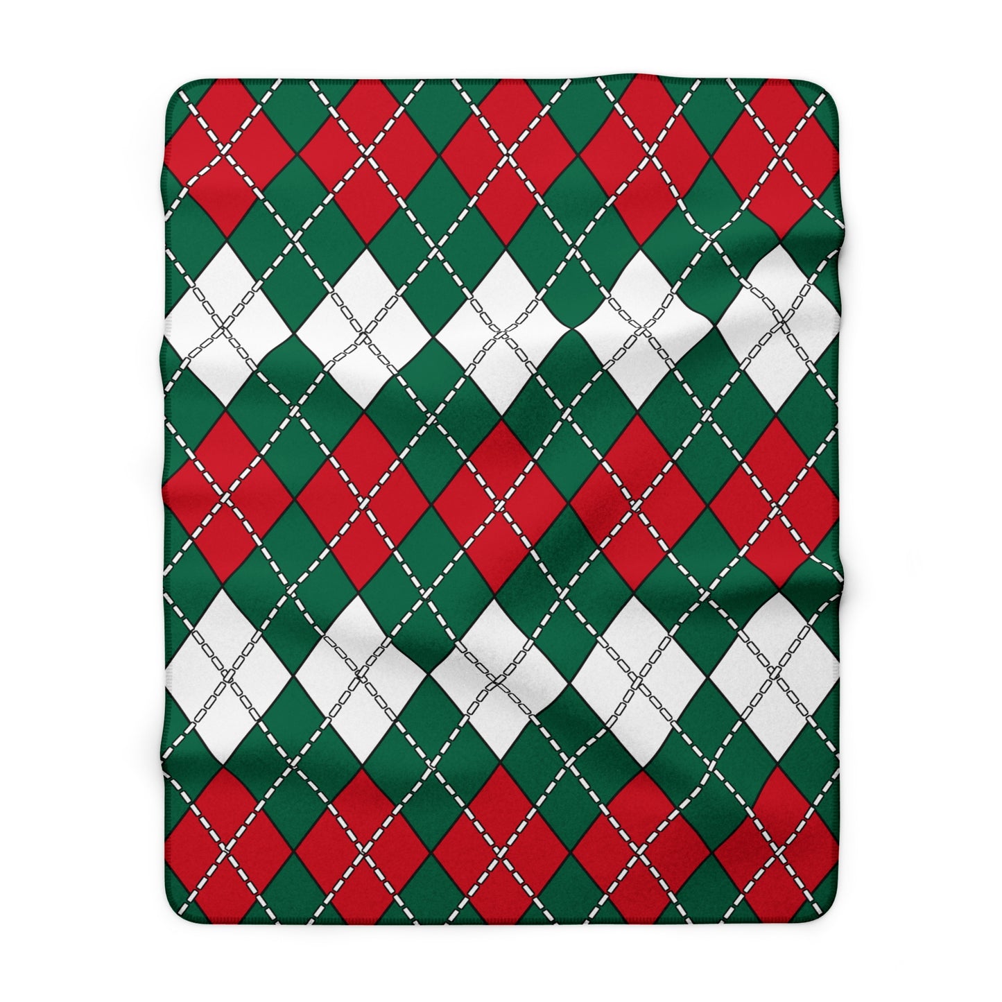 Mexico Retro Argyle Blanket Throw