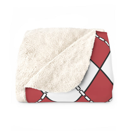 United States Minor Outlying Islands Retro Argyle Blanket Throw