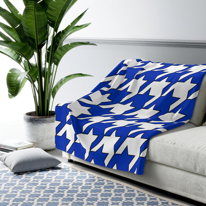Israel Retro Houndstooth Blanket Throw