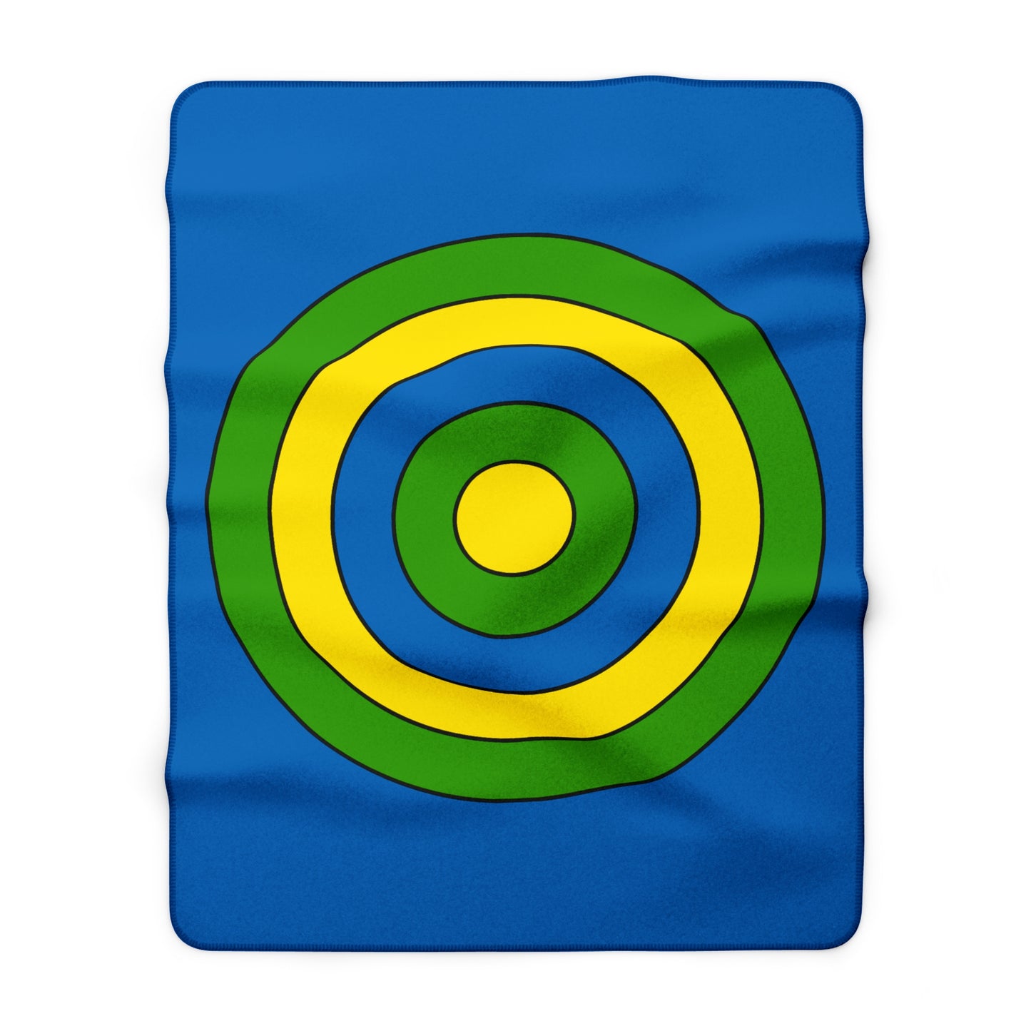 Gabon Retro Target Blanket Throw