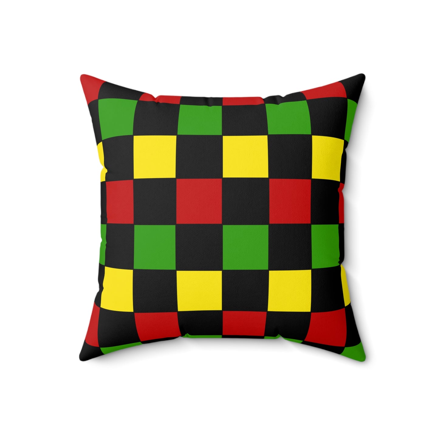 Saint Kitts And Nevis Retro Check Cushion Pillow