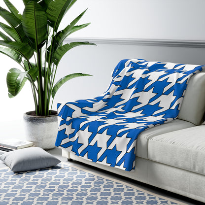 Nicaragua Retro Houndstooth Blanket Throw