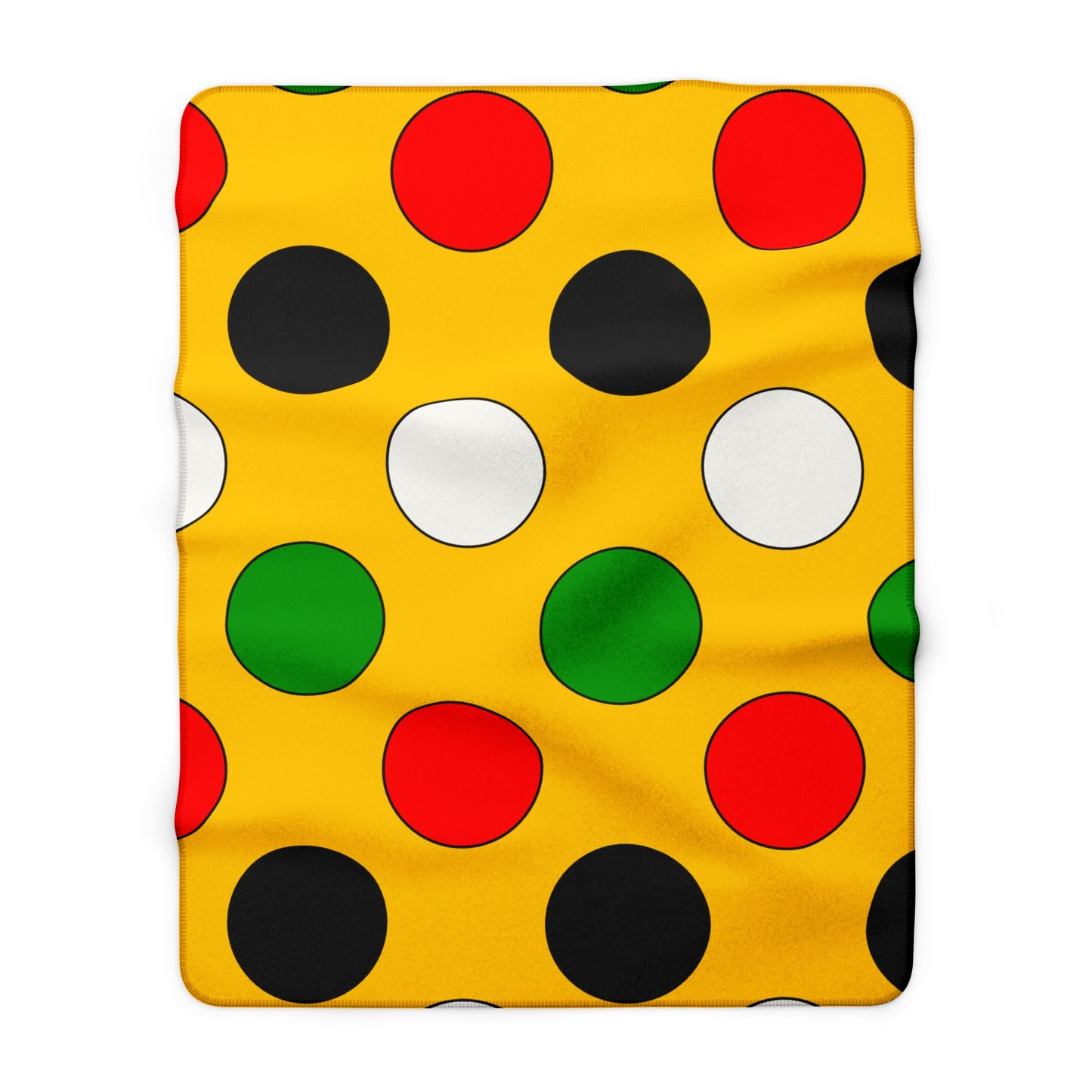 Mozambique Retro Polka Dots Blanket Throw
