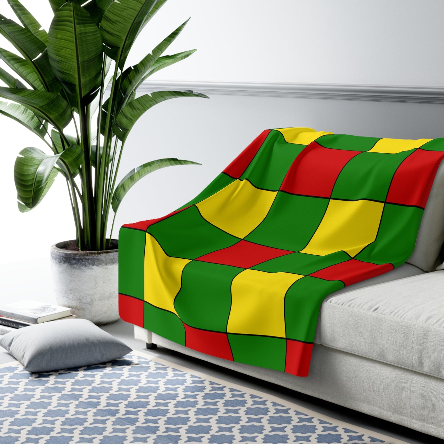 Togo Retro Check Blanket Throw