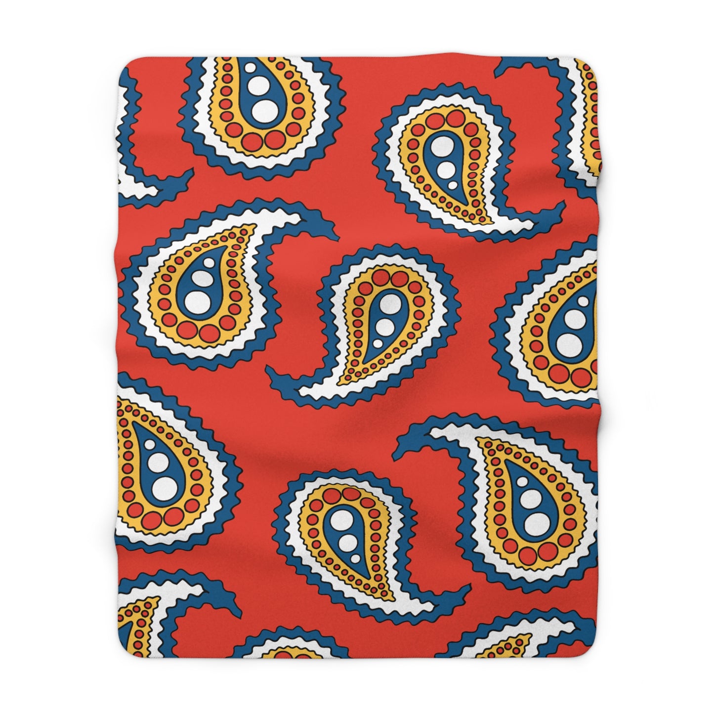 Kiribati Retro Paisley Blanket Throw