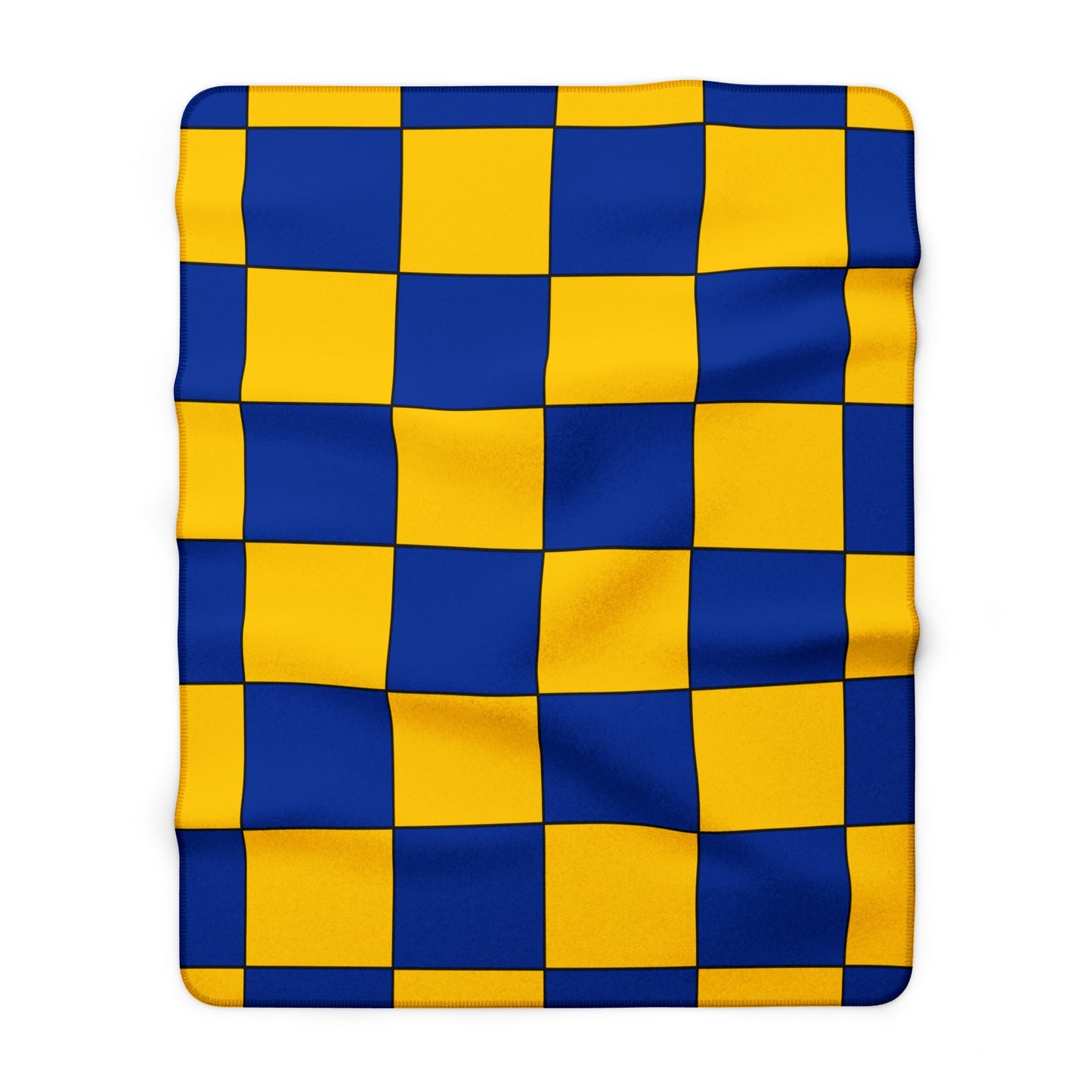 European Union Retro Check Blanket Throw