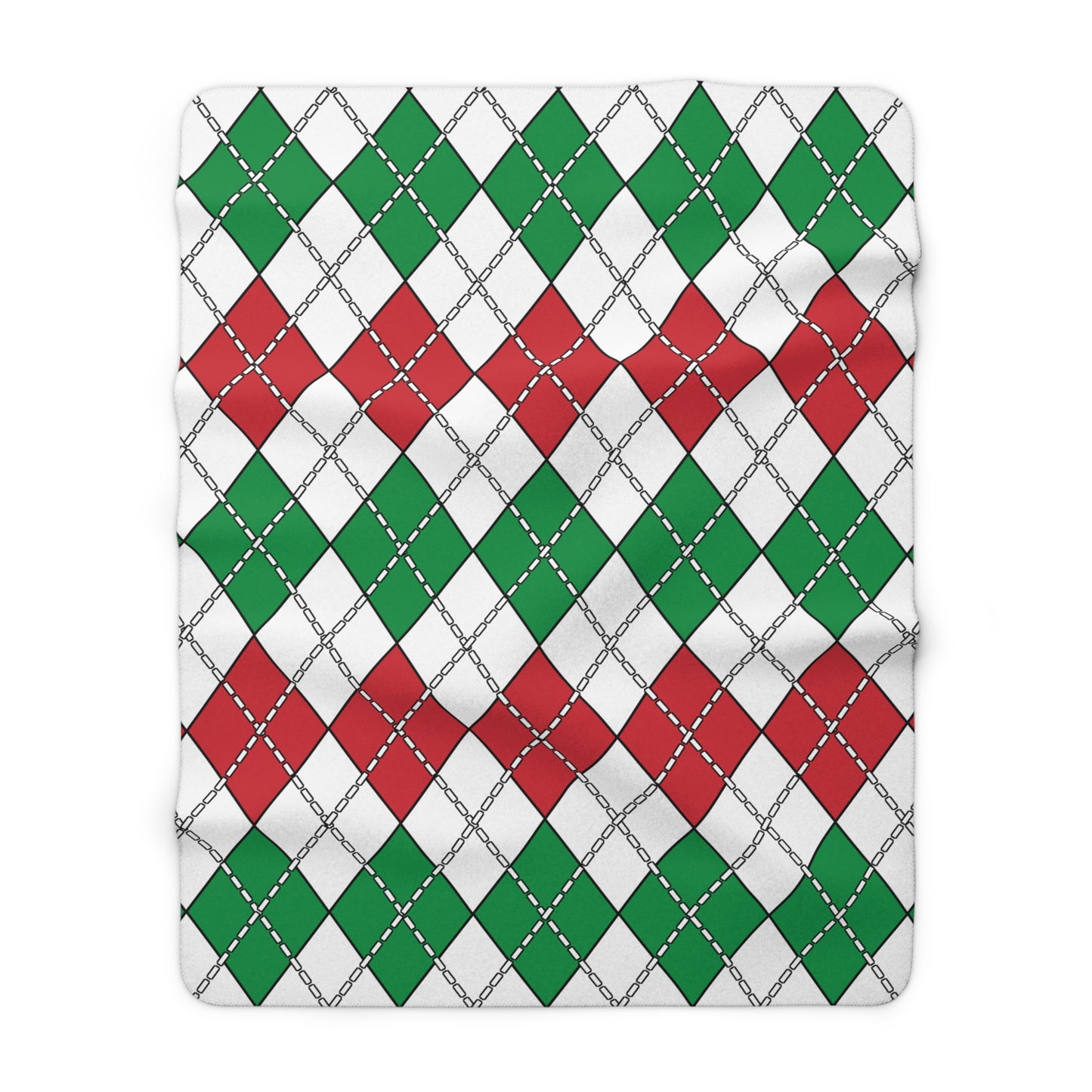 Italy Retro Argyle Blanket Throw