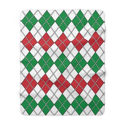 Italy Retro Argyle Blanket Throw