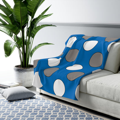 Northern Mariana Islands Retro Polka Dots Blanket Throw