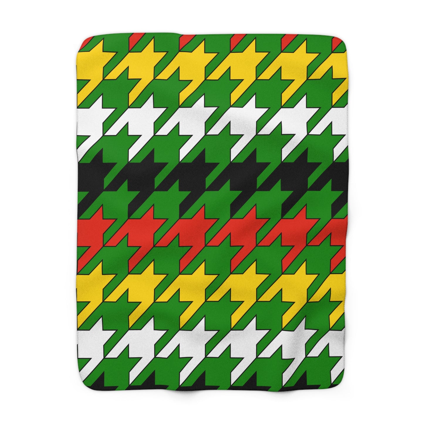 Dominica Retro Houndstooth Blanket Throw