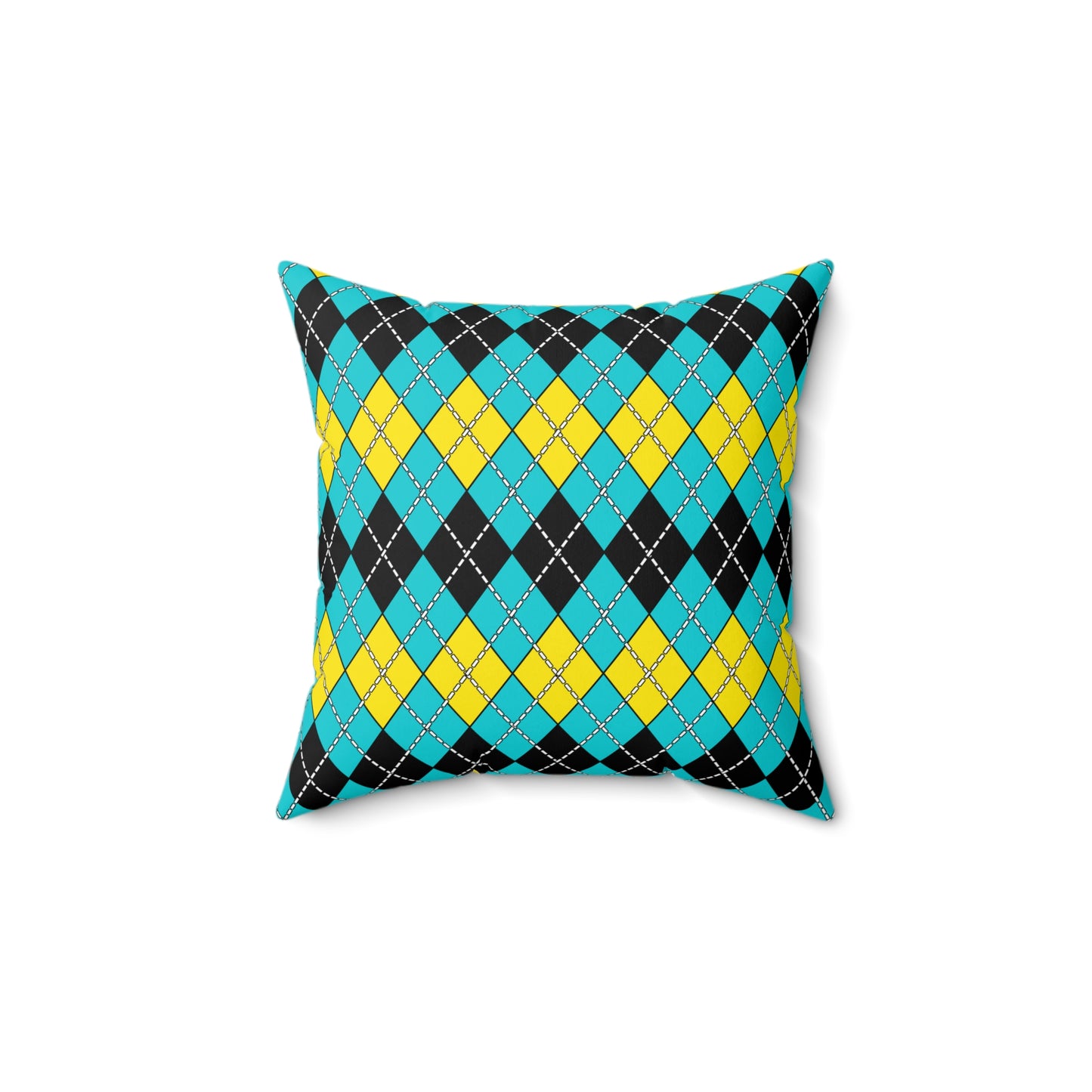 Bahamas Retro Argyle Cushion Pillow