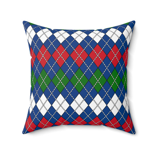 Belize Retro Argyle Cushion Pillow