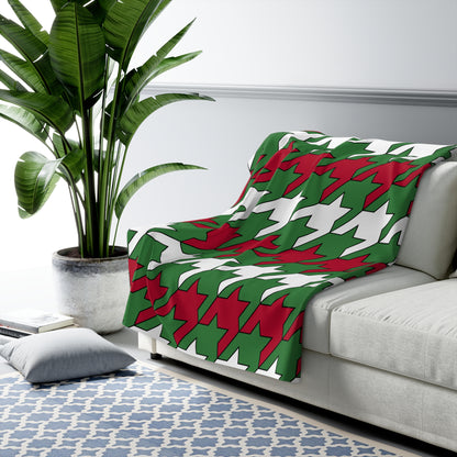Suriname Retro Houndstooth Blanket Throw