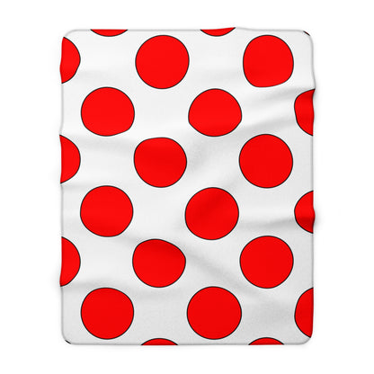 Georgia Retro Polka Dots Blanket Throw