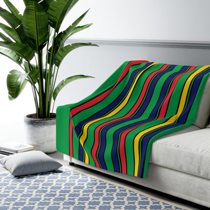 Mauritius Retro Stripes Blanket Throw