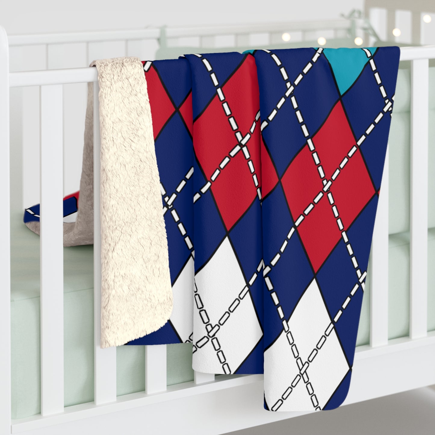 Montserrat Retro Argyle Blanket Throw