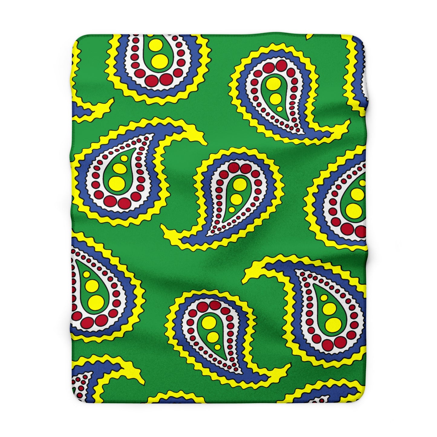Comoros Retro Paisley Blanket Throw