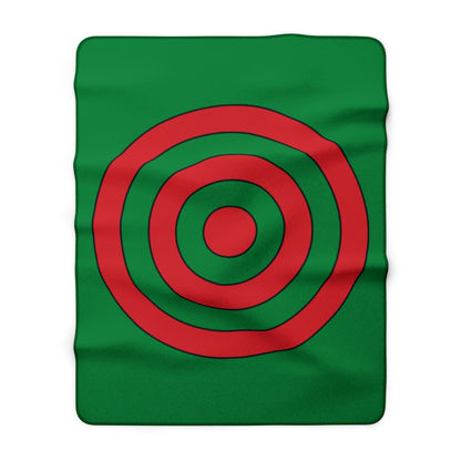 Turkmenistan Retro Target Blanket Throw