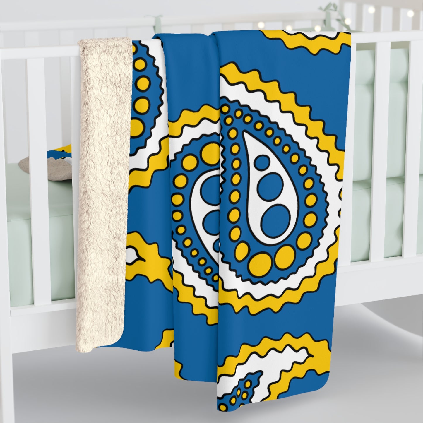 Canary Islands Retro Paisley Blanket Throw