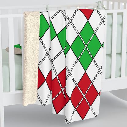 Burundi Retro Argyle Blanket Throw