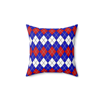 Slovenia Retro Argyle Cushion Pillow