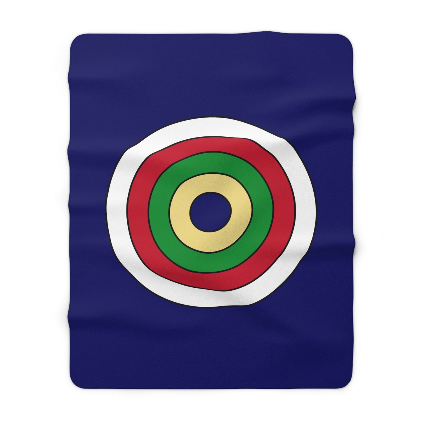 Cayman Islands Retro Target Blanket Throw