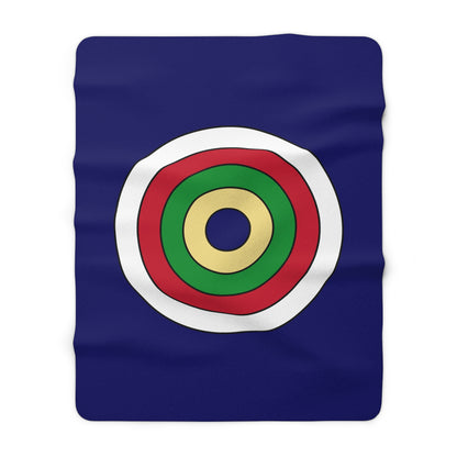 Cayman Islands Retro Target Blanket Throw