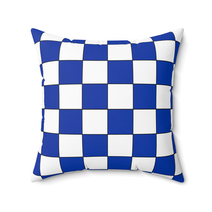Uruguay Retro Check Cushion Pillow
