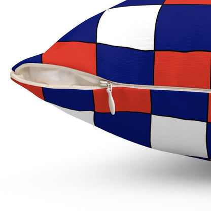Cabo Verde Retro Check Cushion Pillow