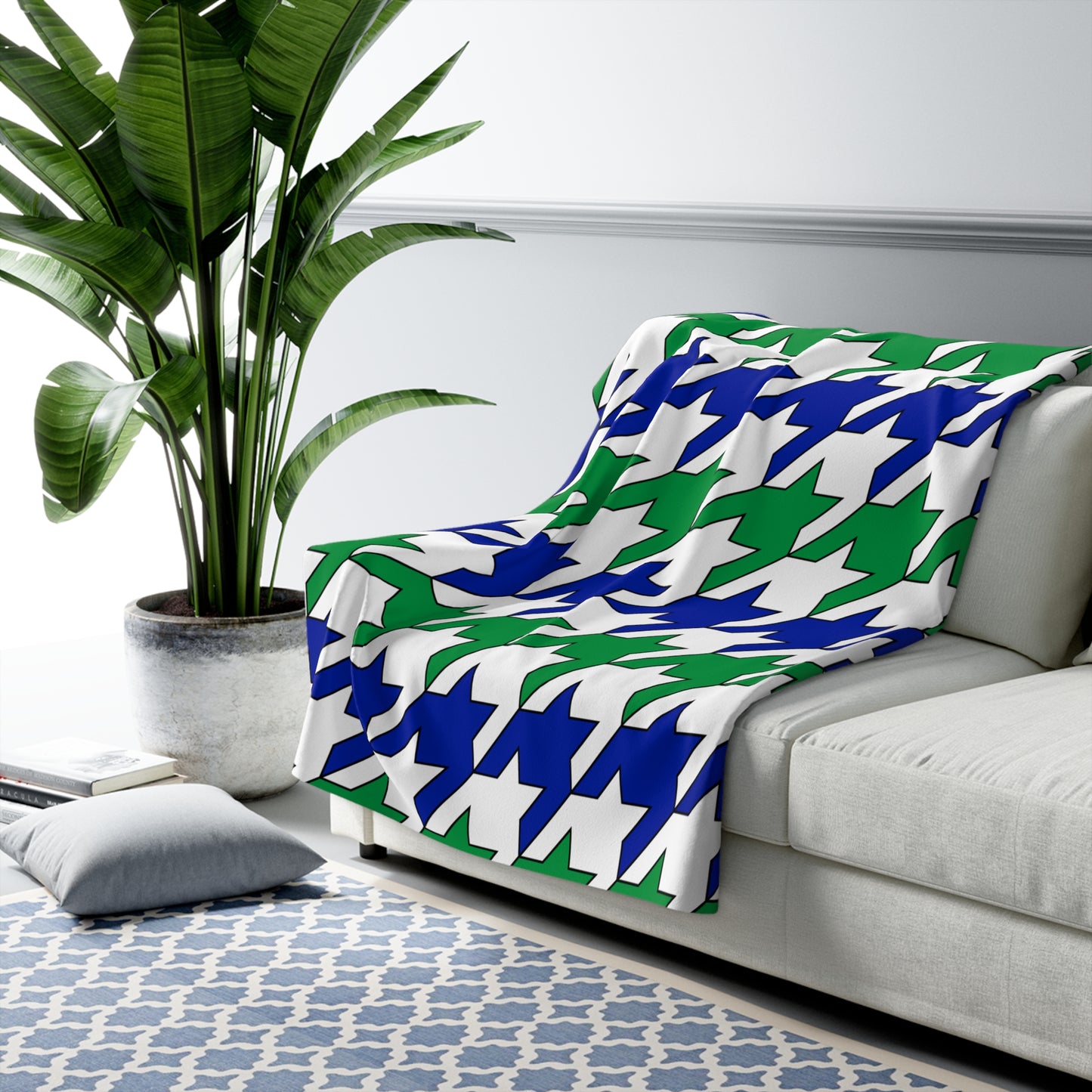 Lesotho Retro Houndstooth Blanket Throw