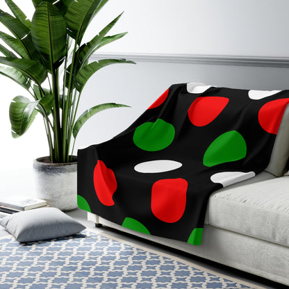 Sudan Retro Polka Dots Blanket Throw