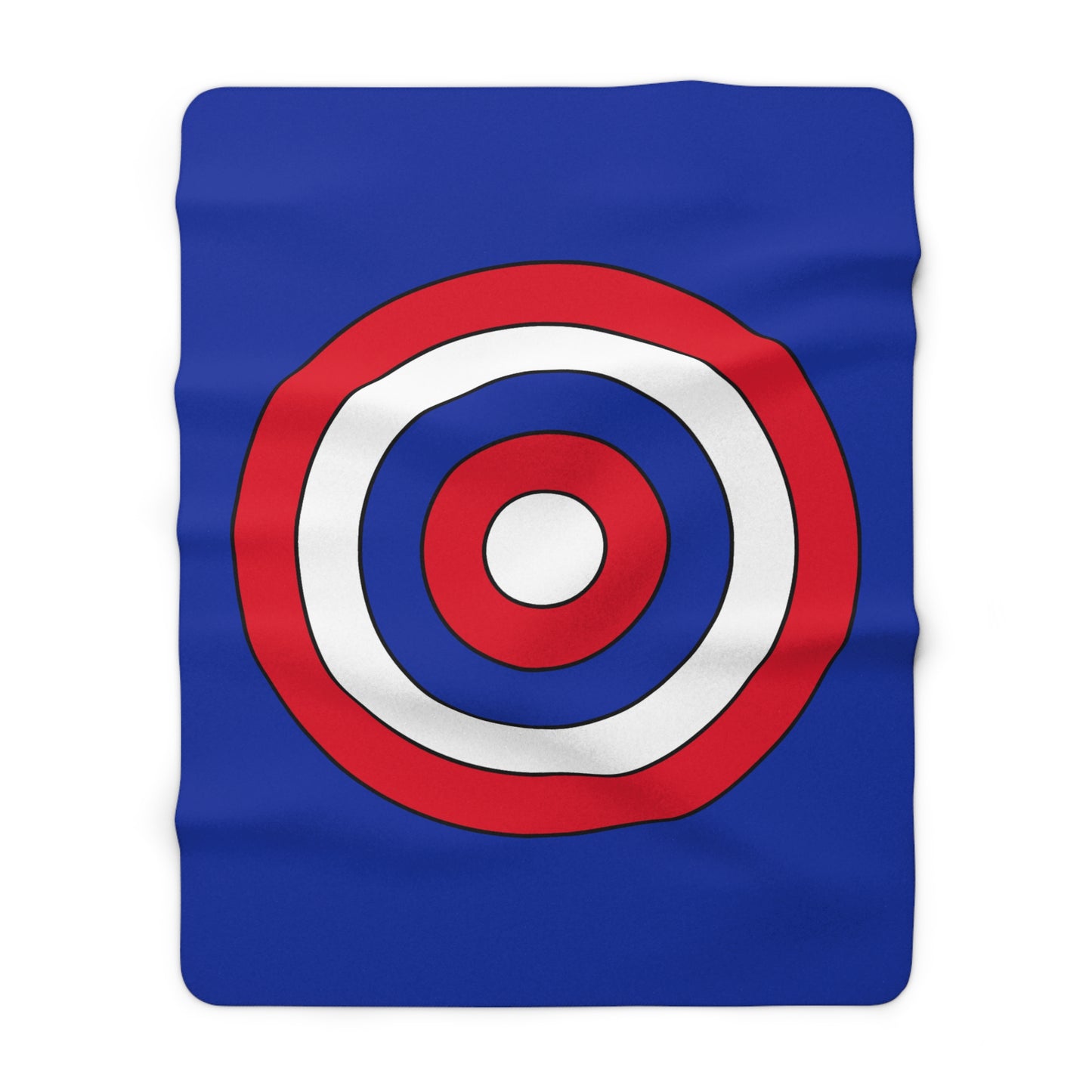Cambodia Retro Target Blanket Throw