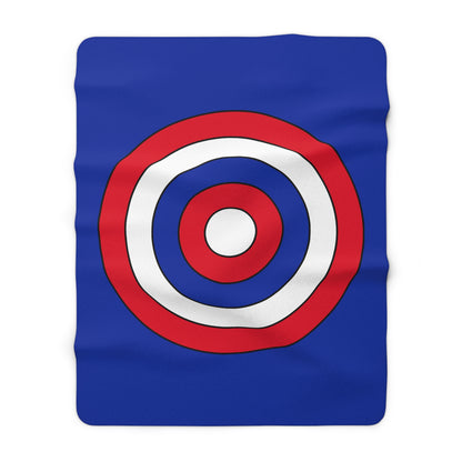 Cambodia Retro Target Blanket Throw