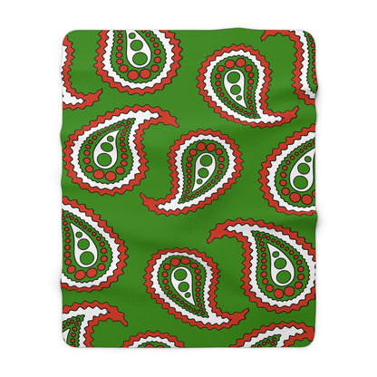 Hungary Retro Paisley Blanket Throw