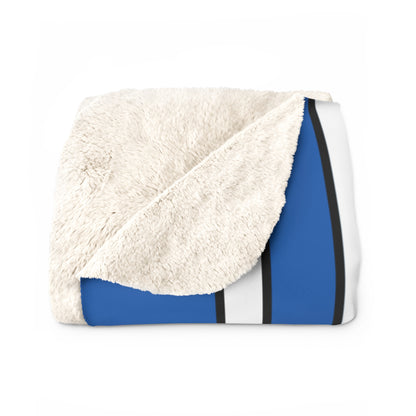 Greece Retro Stripes Blanket Throw