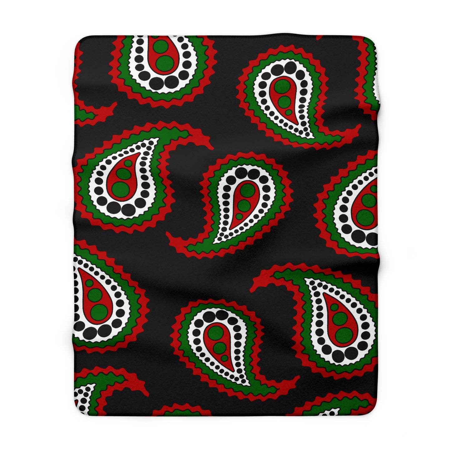 Kenya Retro Paisley Blanket Throw