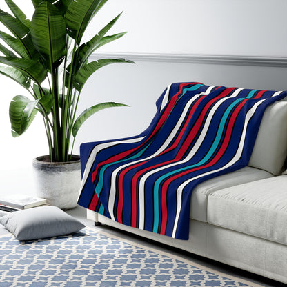 Montserrat Retro Stripes Blanket Throw