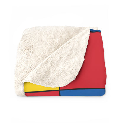 Mongolia Retro Check Blanket Throw
