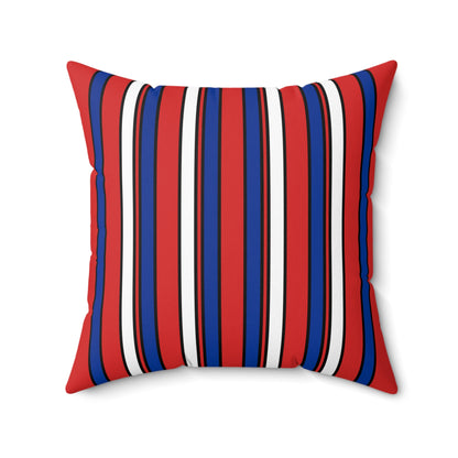 Bouvet Island Retro Stripes Cushion Pillow