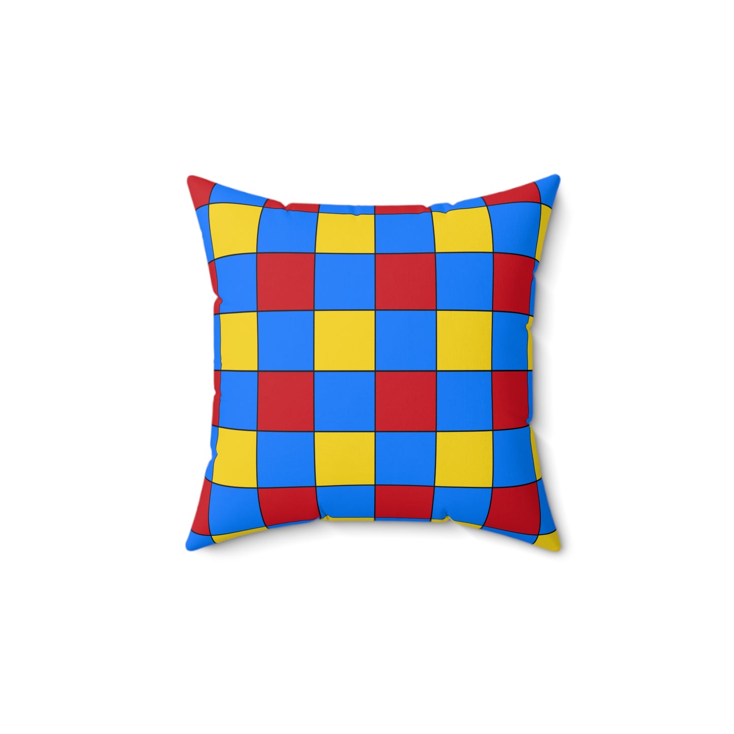 Democratic Republic of the Congo Retro Check Cushion Pillow